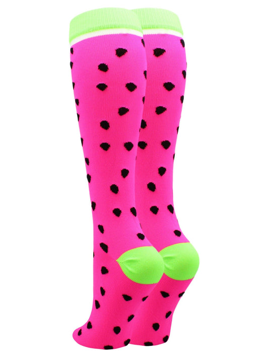 MadSportsStuff socks Neon Watermelon Athletic Over the Calf Socks