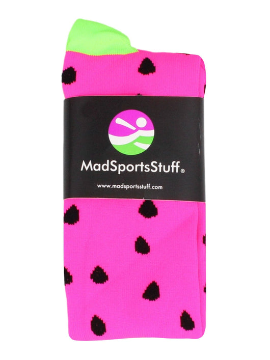 MadSportsStuff socks Neon Watermelon Athletic Over the Calf Socks