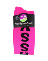 MadSportsStuff socks Personality Word Socks Over the Calf Length