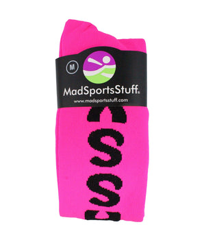 MadSportsStuff socks Personality Word Socks Over the Calf Length