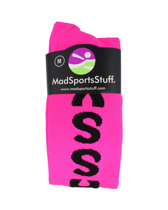 MadSportsStuff socks Personality Word Socks Over the Calf Length