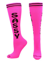 MadSportsStuff socks Personality Word Socks Over the Calf Length