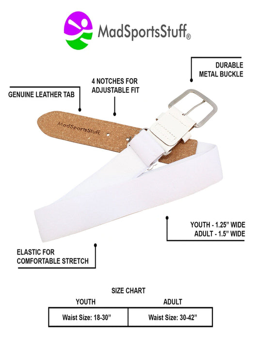 MadSportsStuff socks Pro Line Baseball Socks and Belt Combo Youth and Adult