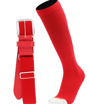 MadSportsStuff socks Pro Line Baseball Socks and Belt Combo Youth and Adult