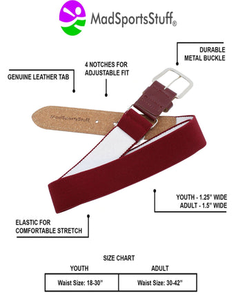 MadSportsStuff socks Pro Line Baseball Socks and Belt Combo Youth and Adult