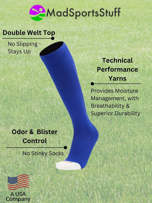MadSportsStuff socks Pro Line Football Socks Over the Calf Team Colors