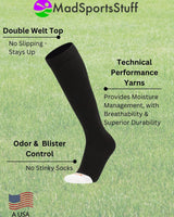 MadSportsStuff socks Pro Line Football Socks Over the Calf Team Colors