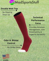MadSportsStuff socks Pro Line Football Socks Over the Calf Team Colors