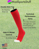MadSportsStuff socks Pro Line Softball Socks Over the Calf Team Colors