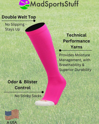MadSportsStuff socks Pro Line Softball Socks Over the Calf Team Colors