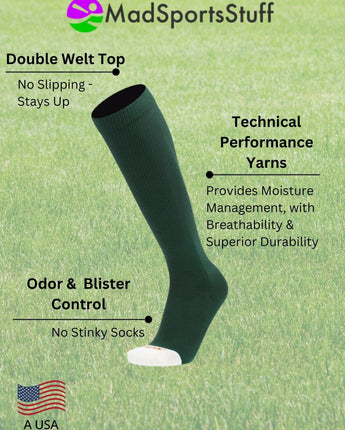 MadSportsStuff socks Pro Line Softball Socks Over the Calf Team Colors