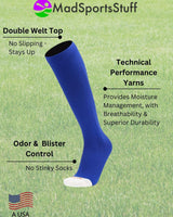 MadSportsStuff socks Pro Line Volleyball Socks Over the Calf Team Colors