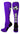 MadSportsStuff socks Purple/Black/White / Large Soccer Socks with Soccer Ball Logo Over the Calf (multiple colors)