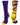 MadSportsStuff socks Purple/Gold / Large Crazy Basketball Logo Crew Socks (multiple colors)