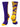 MadSportsStuff socks Purple/Gold / Large Crazy Basketball Logo Crew Socks (multiple colors)