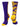 MadSportsStuff socks Purple/Gold / Large Crazy Basketball Logo Crew Socks (multiple colors)