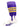 MadSportsStuff socks Purple/Gold/White / Large Striped Baseball Stirrup Socks Dugout Pattern D