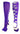 MadSportsStuff socks Purple/White / Large Crazy Socks with Diamonds Over the Calf  (multiple colors)