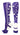 MadSportsStuff socks Purple/White / Large Crazy Socks with Stars Over the Calf Socks (multiple colors)