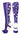 MadSportsStuff socks Purple/White / Large Crazy Socks with Stars Over the Calf Socks (multiple colors)
