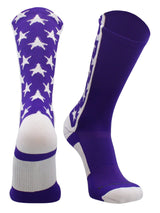 MadSportsStuff socks Purple/White / Small All Stars Socks Crew Socks Basketball Football