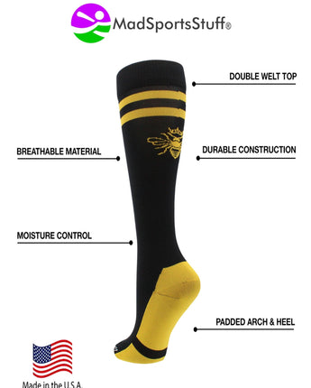 MadSportsStuff socks Queen Bees Tall Socks for Softball