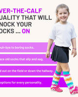MadSportsStuff socks Rainbow Sprinkles Socks Over the Calf Length