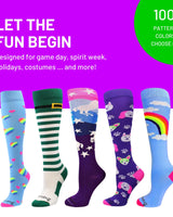 MadSportsStuff socks Rainbow Sprinkles Socks Over the Calf Length