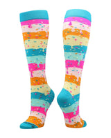 MadSportsStuff socks Rainbow Sprinkles Socks Over the Calf Length