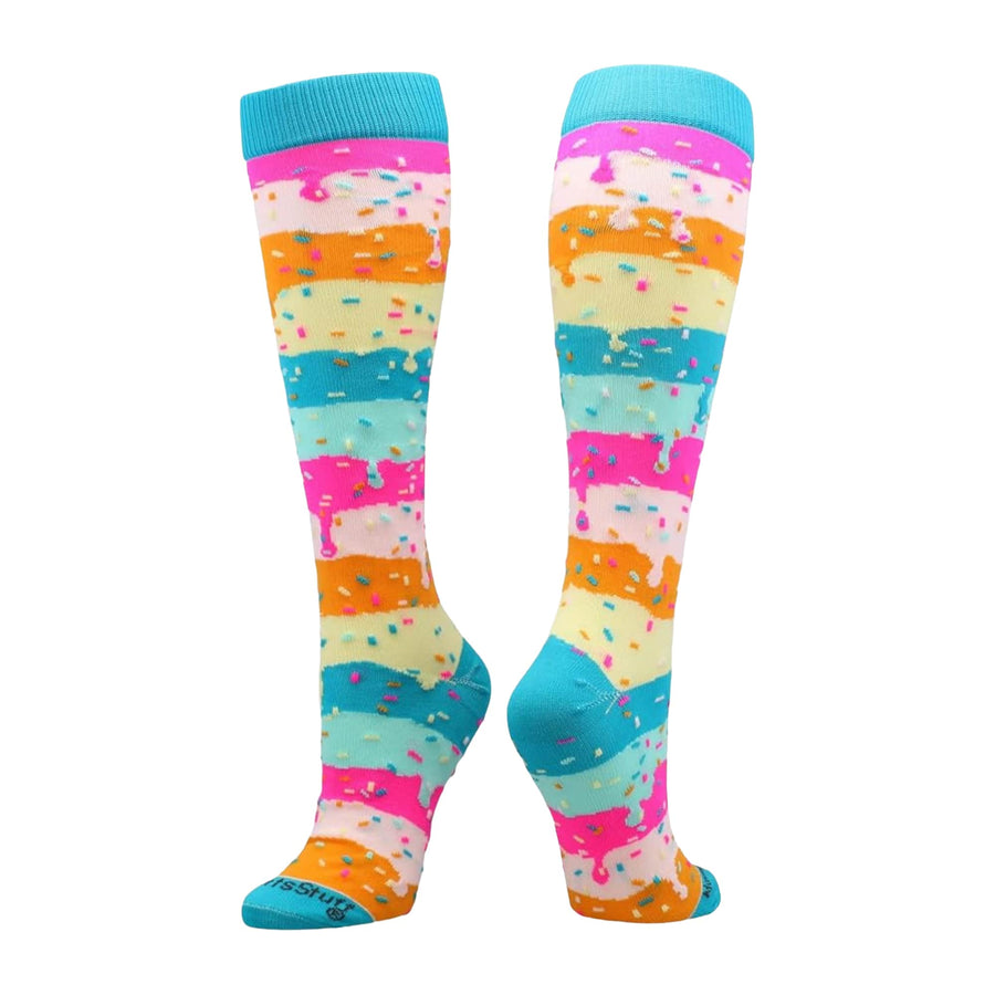 MadSportsStuff socks Rainbow Sprinkles Socks Over the Calf Length