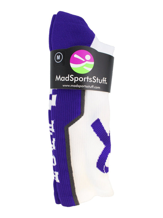 MadSportsStuff socks Relay for Life Hope Cancer Awareness Athletic Crew Socks