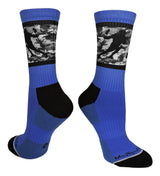 MadSportsStuff socks Royal/Black / Small Sublimated Lacrosse Player Athletic Crew Socks