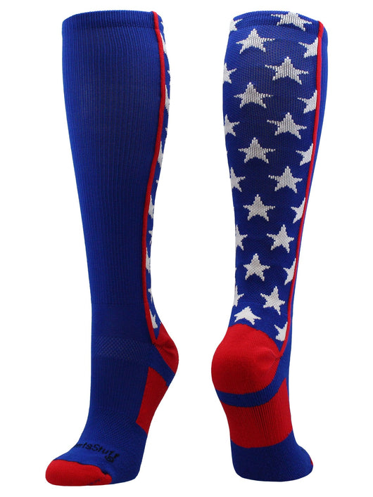 MadSportsStuff socks Royal/Scarlet/White / Small All Stars Socks Over the Calf Socks Softball Soccer