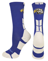 MadSportsStuff socks Royal/White / Large Eagles Logo Athletic Crew Socks (multiple colors)