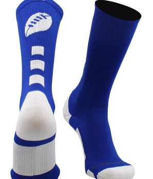 Football Logo Athletic Crew Socks - Made in USA
