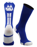 MadSportsStuff socks Royal/White / Large Wild Paws Athletic Crew Socks (multiple colors)