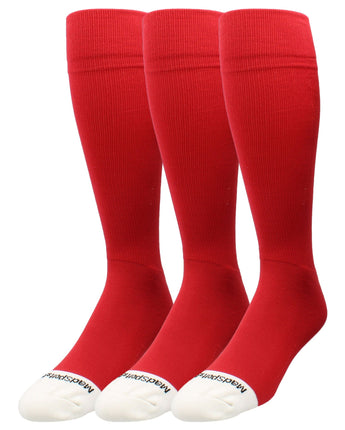 MadSportsStuff socks Scarlet 3 Pack / X-Large Pro Line Volleyball Socks Over the Calf Team Colors