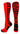 MadSportsStuff socks Scarlet/Black / Small Crazy Socks with Safari Tiger Stripes Over the Calf Socks (multiple colors)