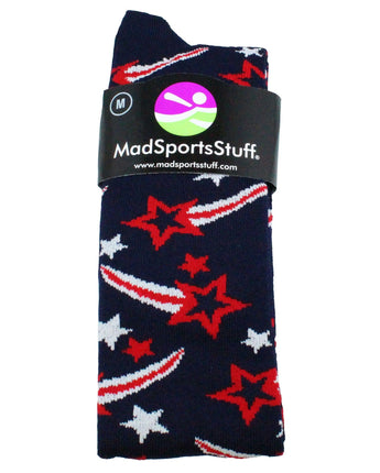 MadSportsStuff socks Shooting Star Over the Calf Athletic Socks (multiple colors)
