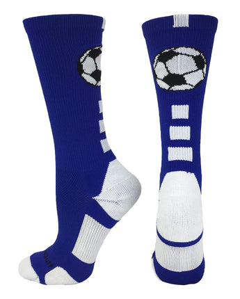 MadSportsStuff socks Soccer Ball Athletic Crew Socks (multiple colors)
