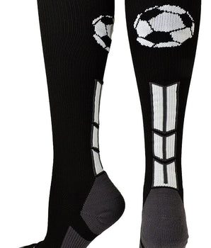 MadSportsStuff socks Soccer Socks with Soccer Ball Logo Over the Calf (multiple colors)