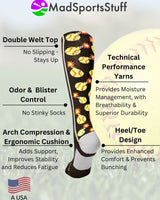 MadSportsStuff socks Softball Bomber Over the Calf Socks (multiple colors)