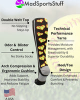 MadSportsStuff socks Softball Socks with Love Softball Hearts
