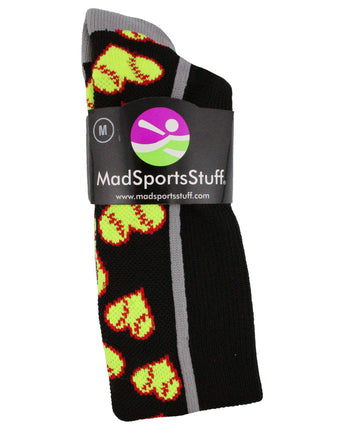 MadSportsStuff socks Softball Socks with Love Softball Hearts