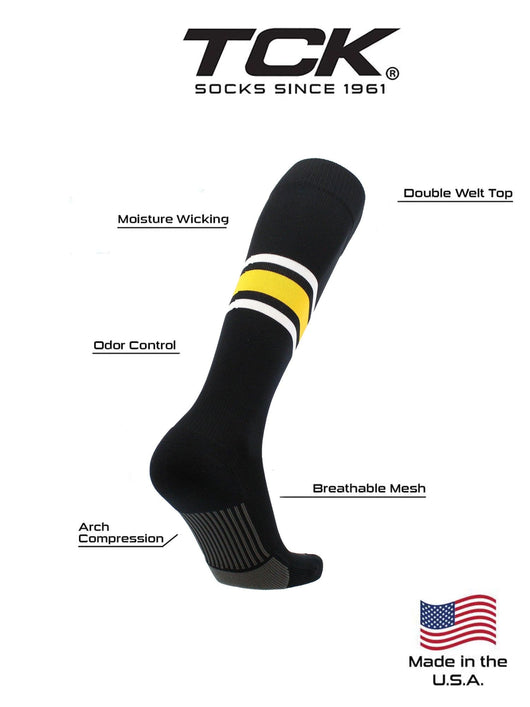 MadSportsStuff socks Striped Baseball Socks Over the Calf Dugout Pattern E