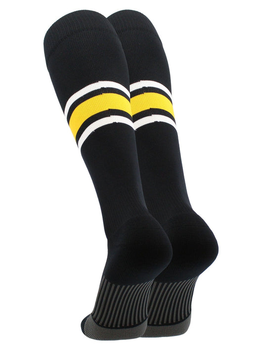 MadSportsStuff socks Striped Baseball Socks Over the Calf Dugout Pattern E