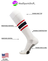 MadSportsStuff socks Striped Baseball Socks Over the Calf Dugout Pattern E