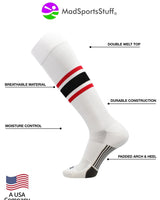 MadSportsStuff socks Striped Baseball Socks Over the Calf Dugout Pattern E