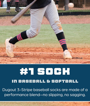 MadSportsStuff socks Striped Baseball Socks Over the Calf Dugout Pattern E
