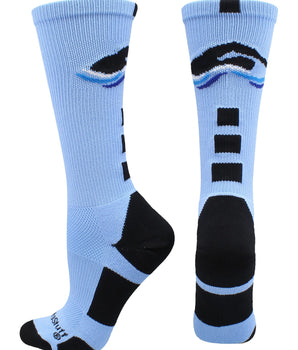 MadSportsStuff socks Swimmer Logo Athletic Crew Socks